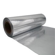 Aluminum Foil Fireproof Fabric Reflective Radiant Single Side Aluminum Foil Woven Fabric Foil